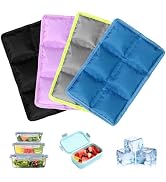 Upelf 4pcs Ice Packs for Lunch Boxes & Coolers -Slim Reusable Space Saving Cooler Ice Packs,Water...