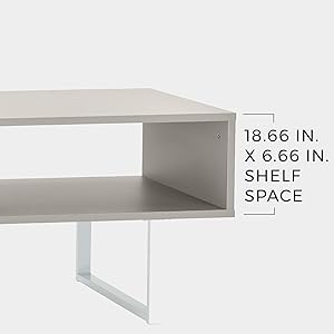 Table with two shelf spaces