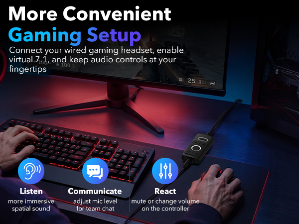 Convenient Gaming Setup