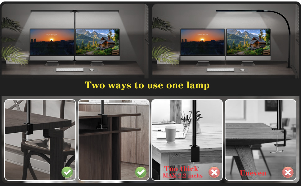 one lamp two waysto use