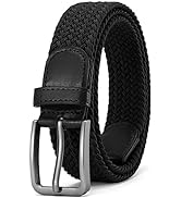 DOOPAI Braided Stretch Belt for Men, Elastic Woven Belt, casual Fabric Golf Belt, 1 3/8" for golf...