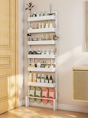 3 tier over the door bathroom storage rack