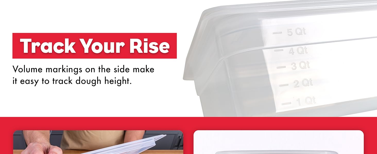 Brod & Taylor Proofing Container sourdough container dough container bread proofing box clear
