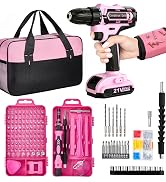 HUAKAYO Pink Drill Set 202 Pcs