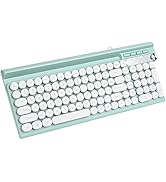 Mosptnspg Wired Membrane Keyboard,Punk Compact Full Size 102 Keys ,USB Keyboard with Phone Holder...