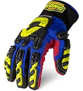 Ironclad KONG Waterproof Cut Resistant Deck Crew Glove; TPR Impact Protection, Oil Repellent, Wat...