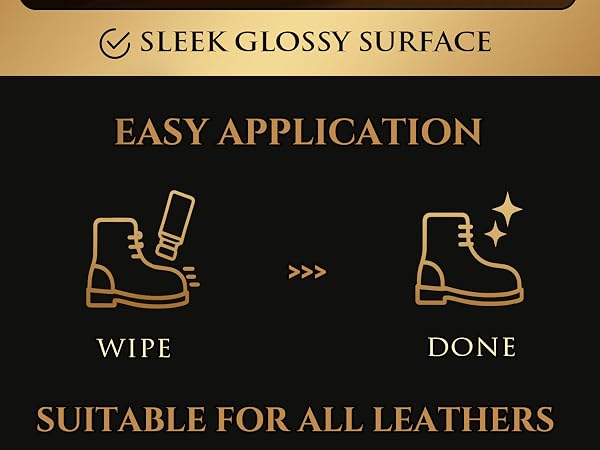 Eagle Liquid Shoe Polish Instant Shine – Quick-Dry Polish with Built-In Sponge Applicator & 2 Wipes