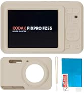 TUOOUT Silicone Case for Kodak PIXPRO FZ55 Digital Camera with Screen Protector and Lanyard for K...