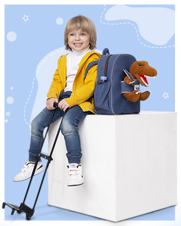 Naturally kids suitcases for girls and boys with stuffed animal