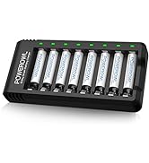 Rechargeable AAA Batteries with Charger, Advanced Individual Cell Battery Charger, High Capacity ...
