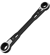 GOLD DEER 4-in-1 Reversible Ratcheting Box Wrench Set Metric 16mm 17mm 18mm 19mm Double Box End W...