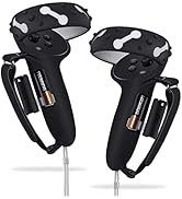 Controller Grips for Oculus Quest 2, Extended Silicone VR Grips Cover Protector with Battery Open...