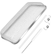 Caravista RV Furnace Vent Screen - Heavy-Duty Stainless Steel RV Heater Vent Cover with Installat...