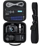 RAIALL Camera Case for Canon EOS Rebel T7/ R100/ R50V/ R50/ R5/ R6 Mark II/ R7/ R8/ 90D/ 5D Mark ...