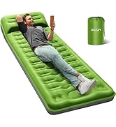 OGERY Sleeping Pad for Camping, 6" Extra-Thick Reinforced Camping Sleeping Pad with Pillows & Bui...