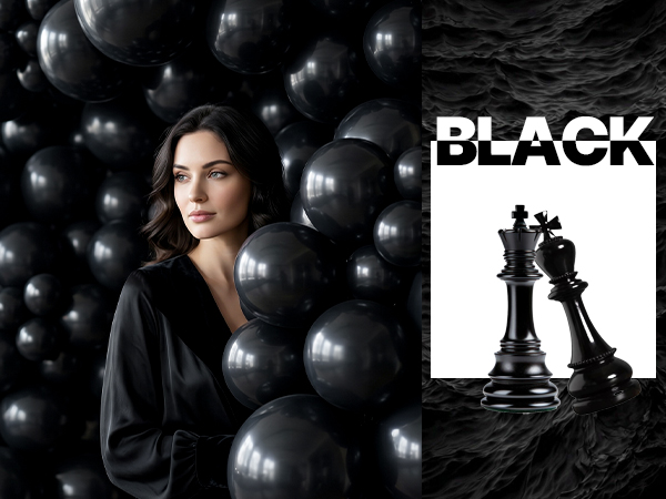 Black balloons