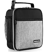 Lunch Box Insulated Lunch Bag - Durable Small Lunch Bag Reusable Adults Tote Bag Lunch Box for Ad...