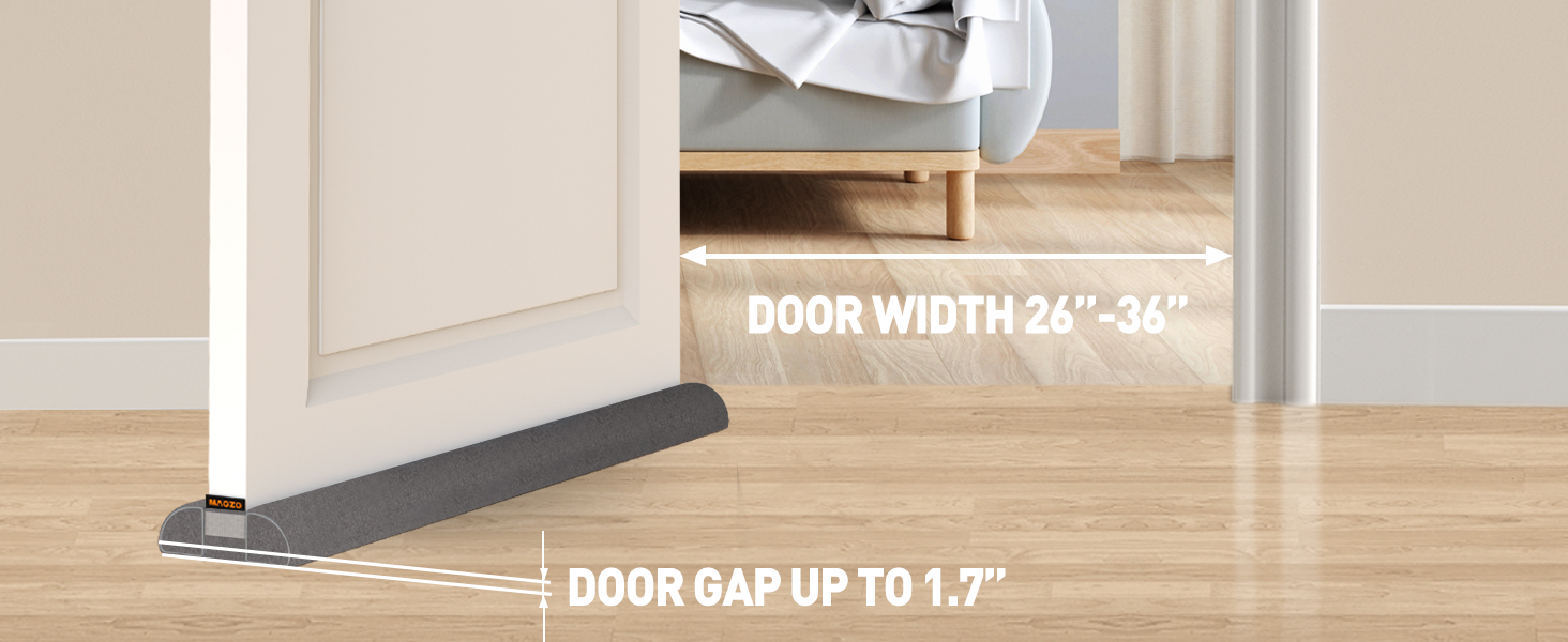 MAGZO Door Draft Stopper Adjustable Under Door Gap Filler