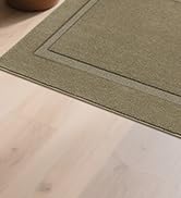 JSEI Door Mat for Entrance, Washable Low Profile Doormat for Front and Back Door, Absorbent Dirt-...
