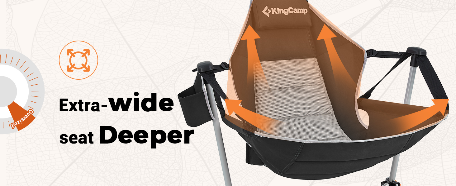 Extra wide, deeper seat – lounge without limits