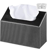 Hand Towels Box Cover Holder,PU Leather Hand Towel Case Compatible with Kleenex Disposable Paper ...