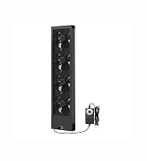 AMCHIXIN 23.6-25.6 Inch Vertical Window Fan Slim Vent Fan for Sliding Window – Align with Top and...
