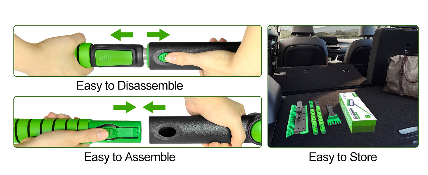 snow brush and ice scraper