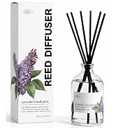 BITSOTA Lavender Eucalyptus Reed Diffuser Set for Bathroom & Home, Long Lasting Essential Oil Aro...