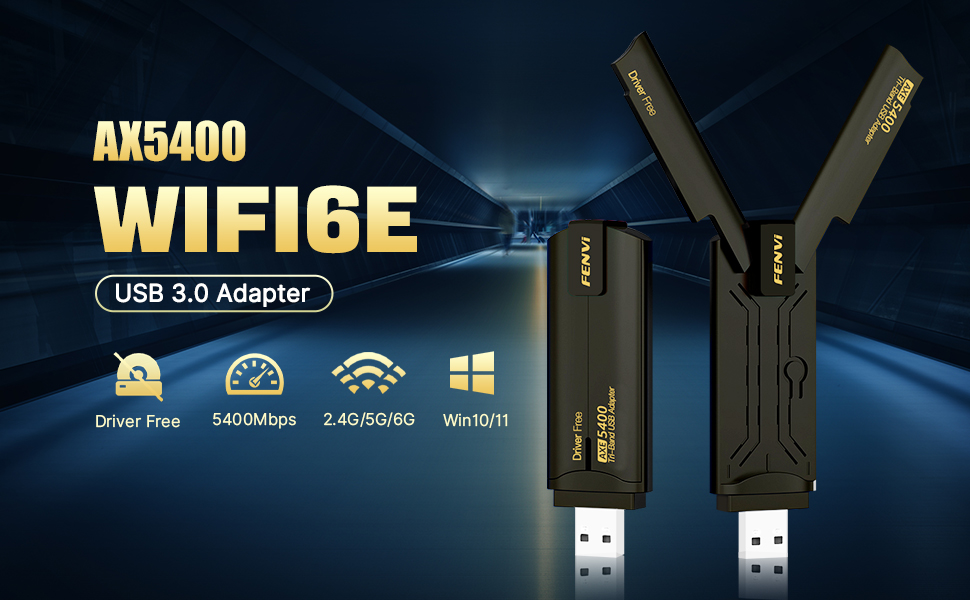 FENVi AXE5400 WiFi 6E USB Adapter