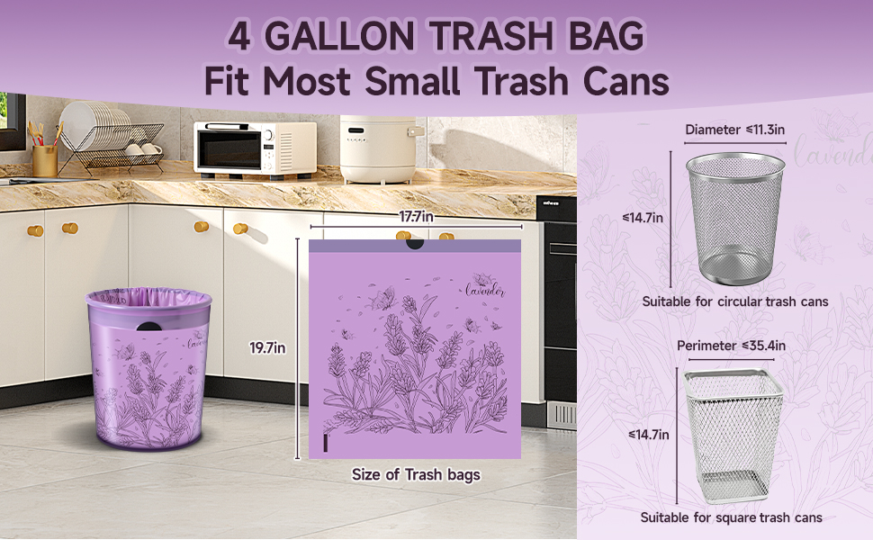 small trash bags scented