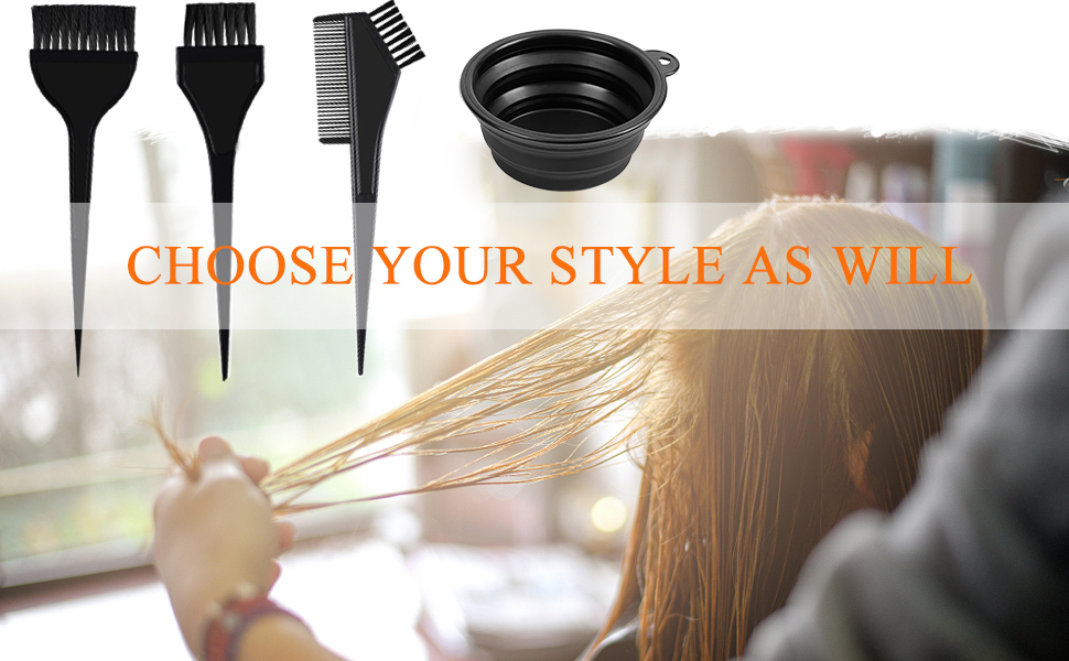 Hair dye brushes