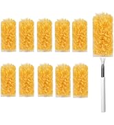 GMLRKY Duster Kit, 10 Refills & 1 12.6-32inch Extendable Handle, 360° Microfiber Dusters for Dust...