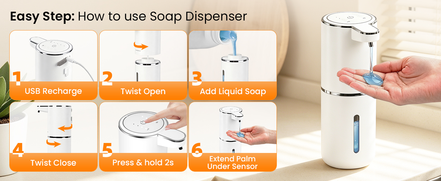DONASIRA Touchless Automatic Liquid Soap Dispenser