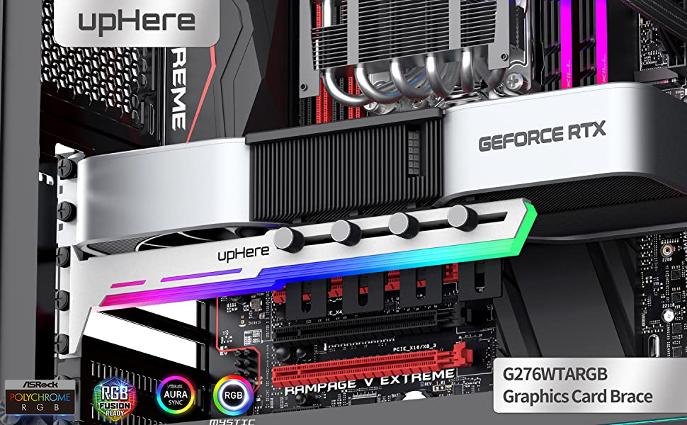 white 5v arg gpu brace