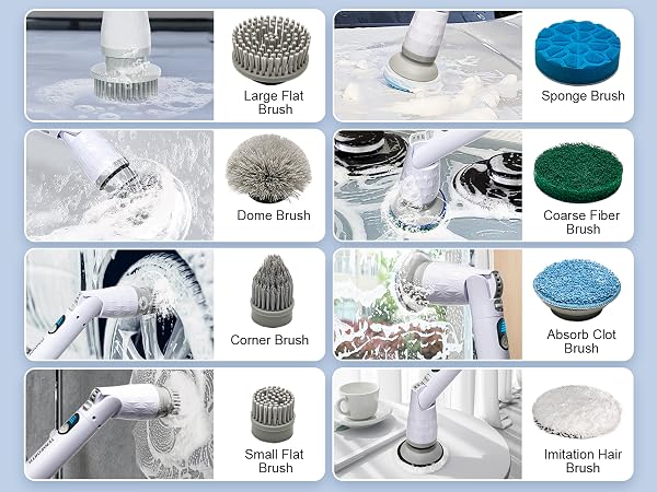 8 brushes