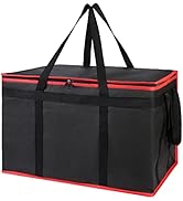 Bodaon Insulated Food Delivery Bag for Hot and Cold Meal, XXX-Large, Grocery Tote Insulation Bag ...