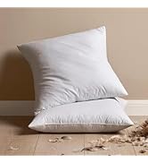 MIULEE 26x26 Euro Pillow Inserts, Pack of 2 Down Feather Throw Pillow Inserts, Decorative Fluffy ...