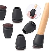 24 PCS Small Silicone Chair Leg Floor Protectors for Hardwood Floors, Felt Furniture Pads, Chair ...