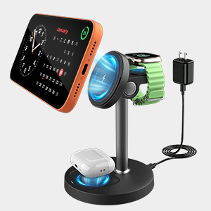 3-in-1 Magnetic Wireless Charging Station