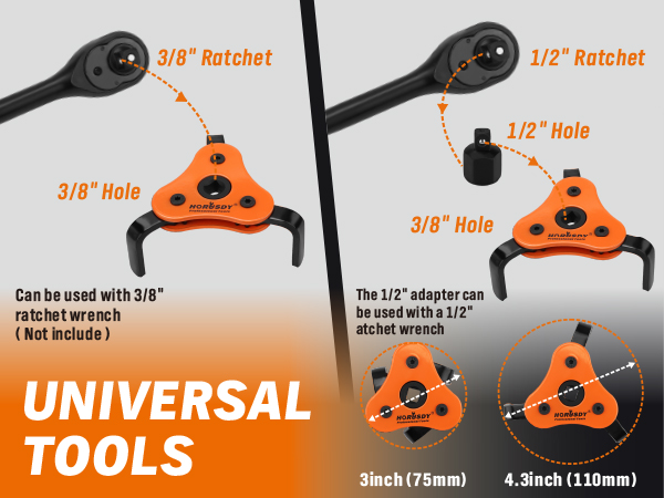11-Piece Oil Filter Wrench Set
