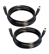 7.4mm x 5.0mm DC Power Extension Cable, 2-Pack Male to Female Jack Connector 16AWG 6.6FT, for Lap...