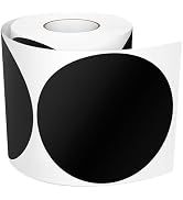 Meitaat 4 Inch Black Circle Stickers Roll 300 PCS Vinyl Floor Line up Dots Self-Adhesive Round Co...