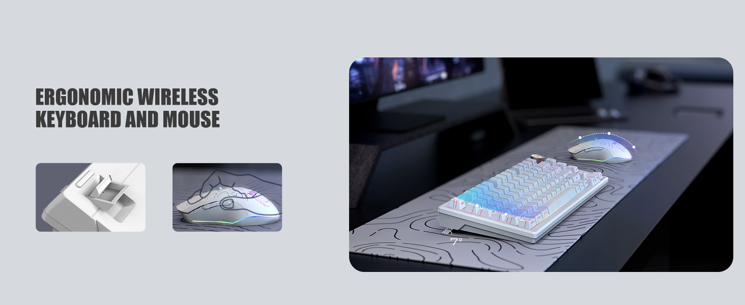 ergonomic keyboard and mouse