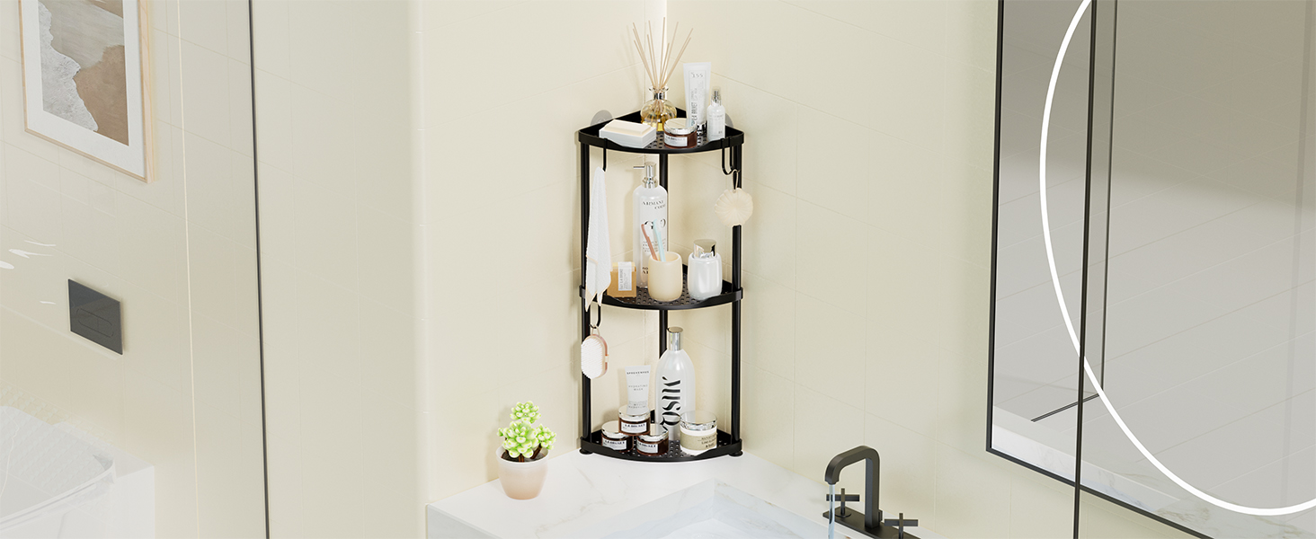 Corner Shower Caddy Standing Corner Shower Organizer Floor Shower Shelf