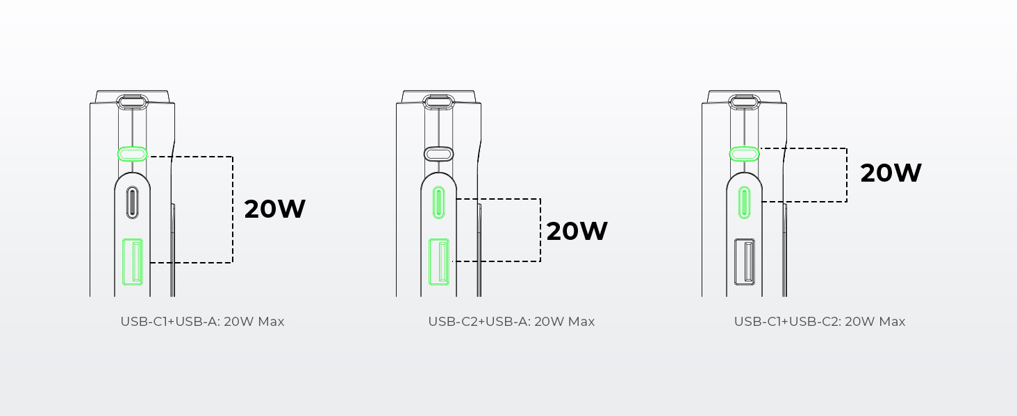 pb 100w- two port output