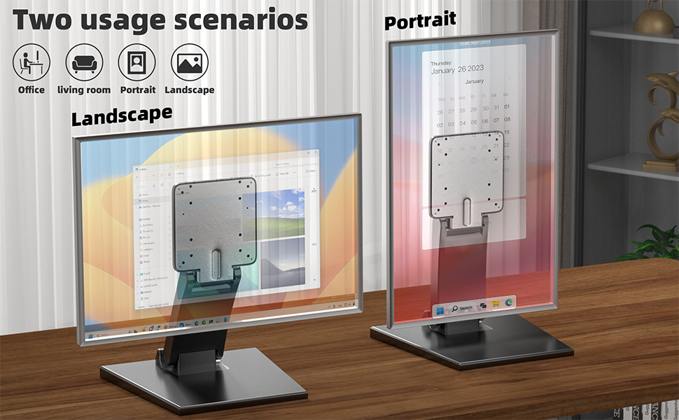 low profile monitor stand