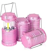SEAMAGIC 4-Pack Mini LED Camping Lanterns, Portable Camping Lights, Outdoor Tent Lights, Essentia...