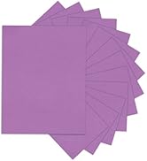 Purple Cardstock 8.5 x 11 80lb Halloween Card Stock For Printer, Goefun 24 Sheets Purple Construc...