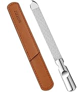 Professional Stainless Steel Nail Files Double Sided with Sharp Pointed Tip for Women and Men, He...