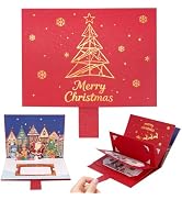 3D Pattern Pull-Out Christmas Money Holders & Christmas Card Gift Book | All-in-One Christmas Cas...